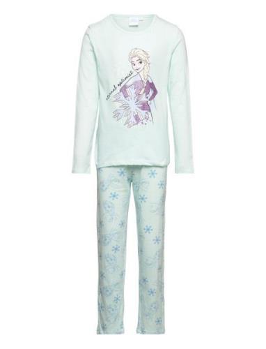 Pyjama Long Pyjamasetti Pyjama Blue Frost