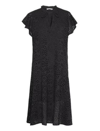 Habiba - Jumbo Stitch Dress Polvipituinen Mekko Black Rabens Sal R