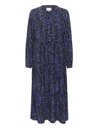 Crtiah Ankl Length Dress - Zally Fit Maksimekko Juhlamekko Blue Cream