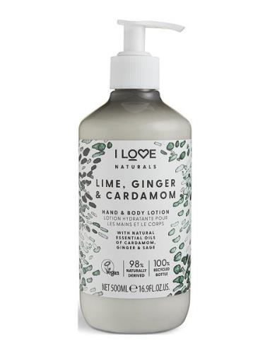 I Love Naturals Hand & Body Lotion Lime, Ginger & Cardamon 500Ml Ihovo...