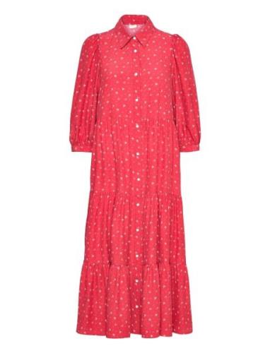 Cynthia Midi Dress Smaller Isa Polvipituinen Mekko Red LEVI´S Women