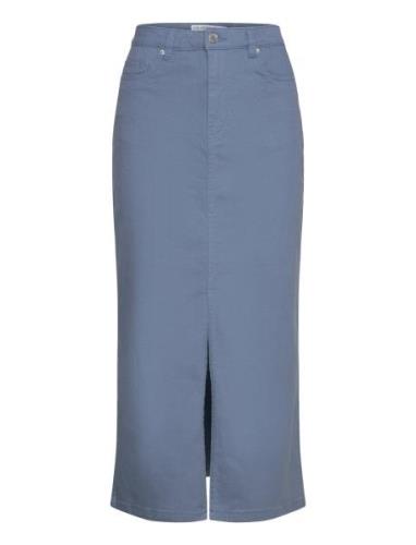 Vmwild Lucky Hr 7/8 Clr Skirt Lcs Polvipituinen Hame Blue Vero Moda