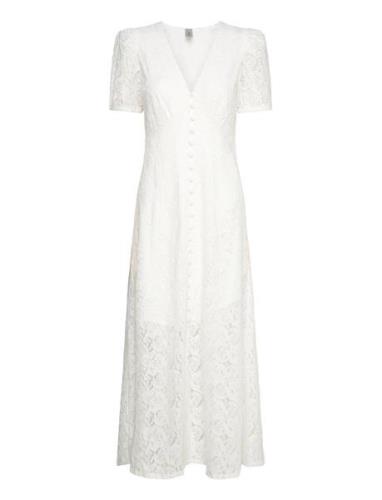 Yasyara 2/4 Ankle Dress - Celeb Polvipituinen Mekko White YAS