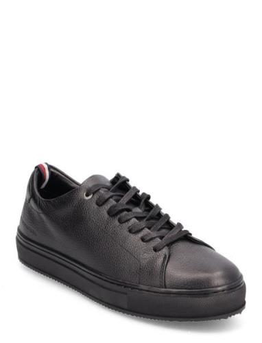 Premium Cupsole Grained Lth Matalavartiset Sneakerit Tennarit Black To...