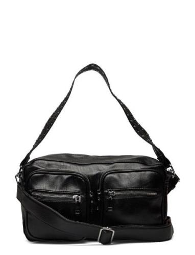 Celia Bag Black Leather Look Bags Crossbody Bags Black Noella