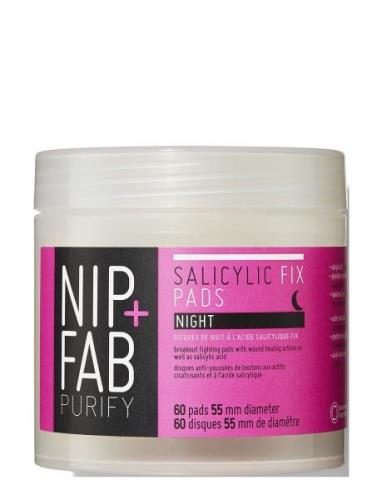 Salicylic Acid Night Pads Puhdistusliina Kasvot Nude Nip+Fab