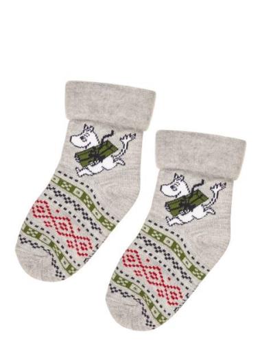 Moomintroll Fluffy Socks Sukat Grey Martinex