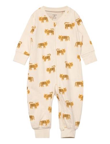 Pyjamas Tigers Pyjama Sie Jumpsuit Haalari Cream Lindex