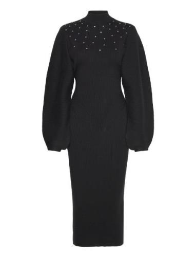 Clairecras Dress Polvipituinen Mekko Black Cras