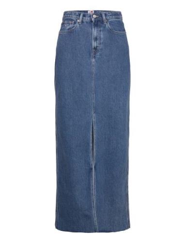 Claire Hgh Maxi Skirt Cg4139 Pitkä Hame Blue Tommy Jeans