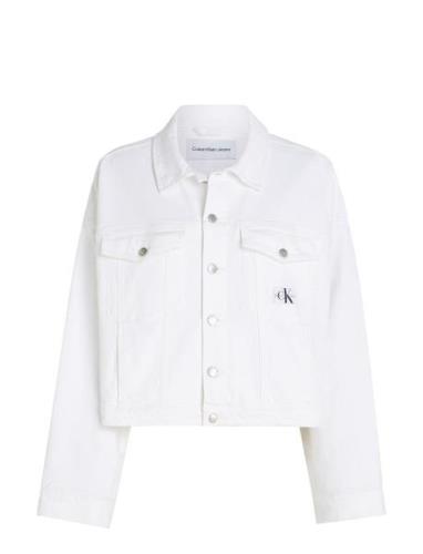 Relaxed Denim Jacket Farkkutakki Denimtakki White Calvin Klein Jeans