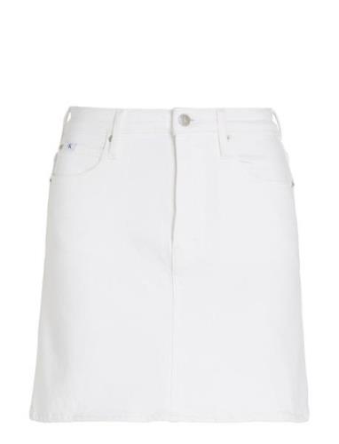 Hr A-Line Mini Skirt Lyhyt Hame White Calvin Klein Jeans