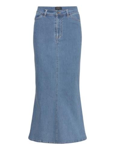 Larence Denim Maxi Skirt Polvipituinen Hame Blue Bardot