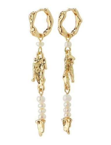 Niya Recycled Freshwater Pearl Earrings Korvakoru Korut Gold Pilgrim