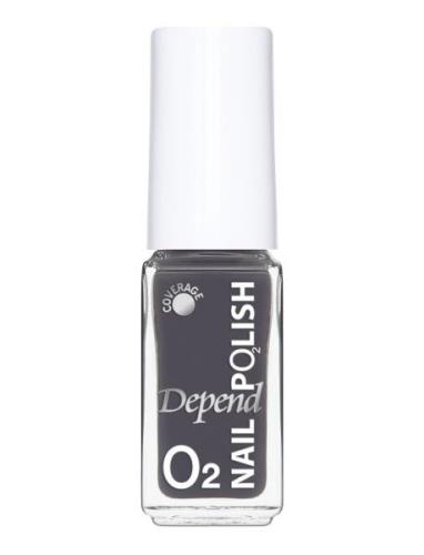 Minilack Oxygen Färg A748 Kynsilakka Meikki Grey Depend Cosmetic
