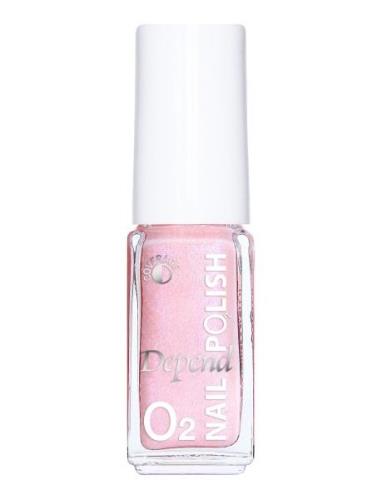 Minilack Oxygen Färg A190 Kynsilakka Meikki Pink Depend Cosmetic