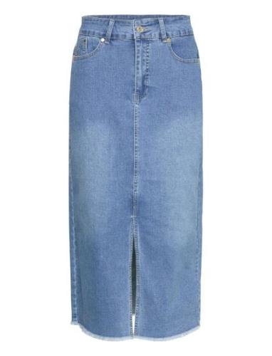 Nedda - Skirt Polvipituinen Hame Blue Claire Woman
