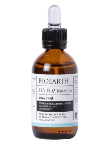 Bioearth Hair 2.0 Nourishing And Detangling Hair Oil Hiusöljy Nude Bio...