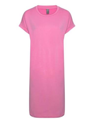 Cukajsa T-Shirt Dress Polvipituinen Mekko Pink Culture