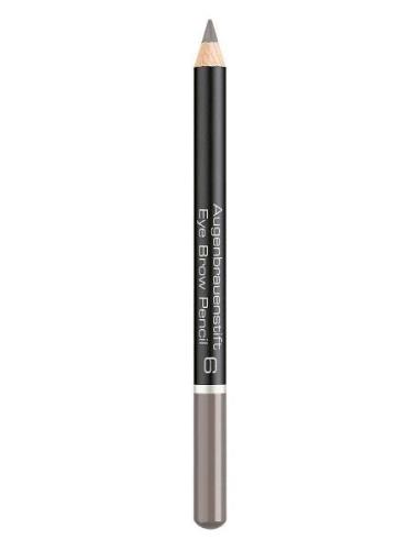 Eyebrow Pencil 06 Medium Grey Brown Kulmakynä Meikki Grey Artdeco