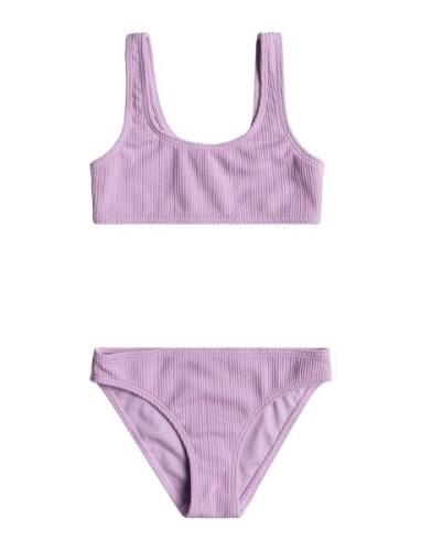 Aruba Rg Bralette Set Bikinit Purple Roxy