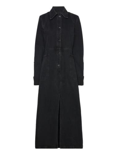 Black Wash Boiler Dress Maksimekko Juhlamekko Black Cannari Concept