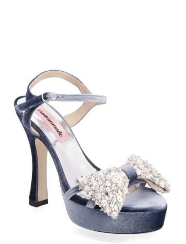 Arlina Crystal Bow Korolliset Sandaalit Blue Custommade