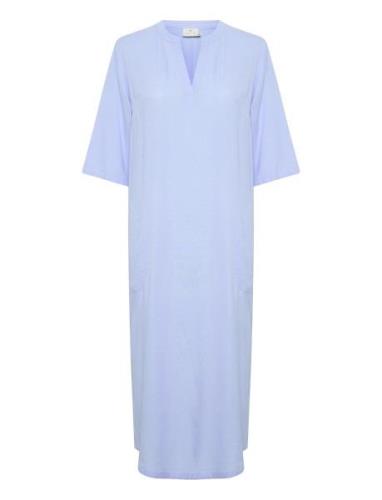 Kamilia Kaftan Dress Polvipituinen Mekko Blue Kaffe