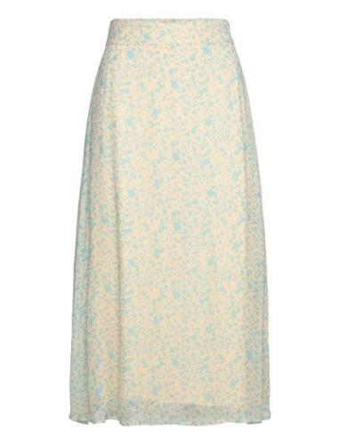 Skirt In Leo Splash Print Polvipituinen Hame Blue Coster Copenhagen