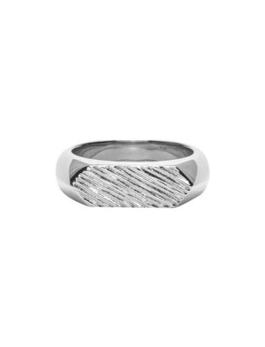 Ix Mini Brushed Hexagon Ring Silver Sormus Korut Silver IX Studios