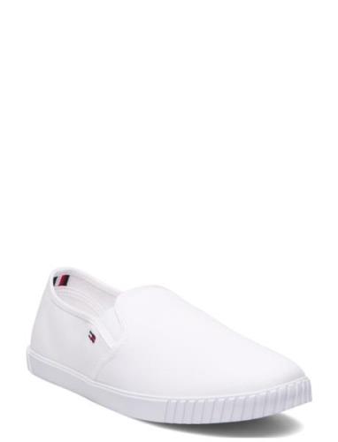 Canvas Slip-On Sneaker Tennarit Sneakerit White Tommy Hilfiger