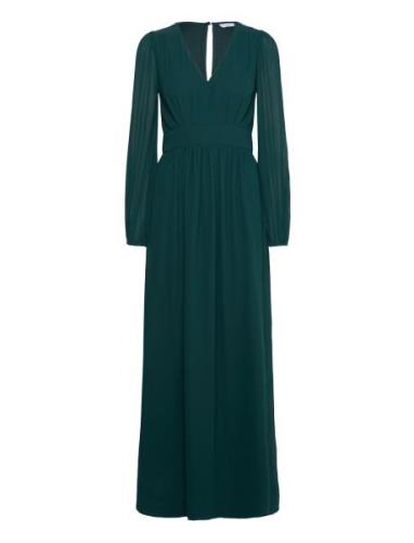 Isobel Long Sleeve Gown Maksimekko Juhlamekko Green Bubbleroom