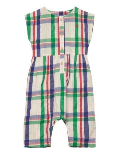 Baby Madras Checks Woven Overall Jumpsuit Haalari Multi/patterned Bobo...
