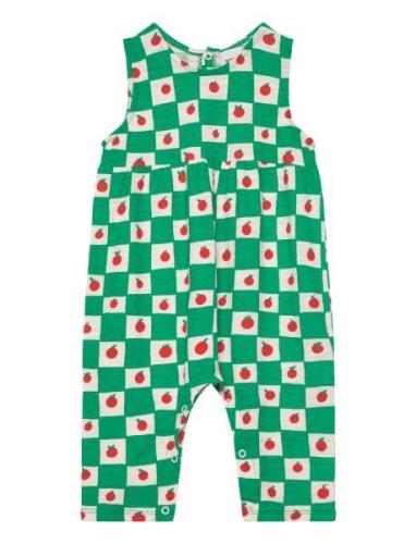 Baby Tomato All Over Overall Jumpsuit Haalari Green Bobo Choses