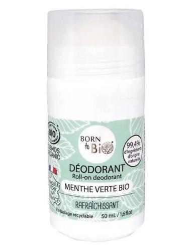 Born To Bio Organic Green Mint Deodorant Deodorantti Roll-on Nude Born...