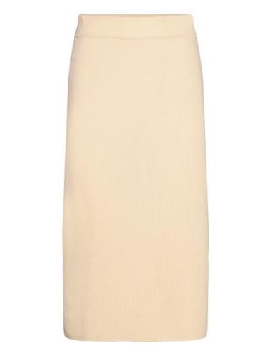 Macy Long Skirt Polvipituinen Hame Cream Balmuir
