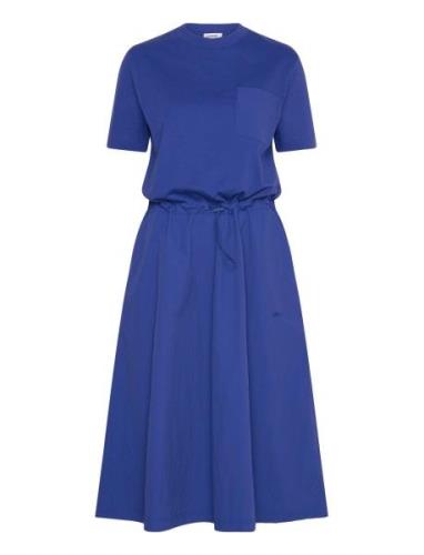 Dresses Knitted Polvipituinen Mekko Blue Esprit Casual