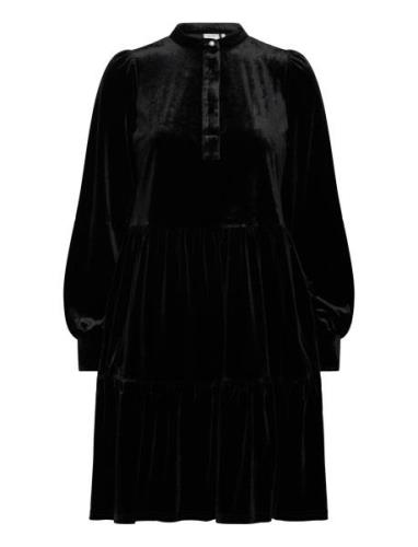 Nuveda Dress Polvipituinen Mekko Black Nümph