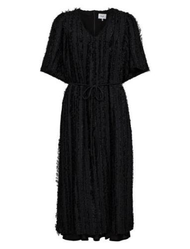 Numoleko Dress Polvipituinen Mekko Black Nümph