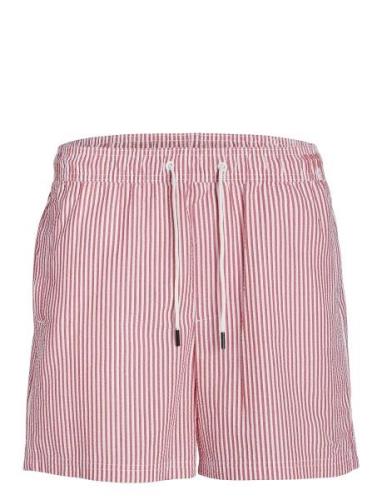 Jpstfiji Jjswim Seersucker Ss24 Ly Uimashortsit Red Jack & J S