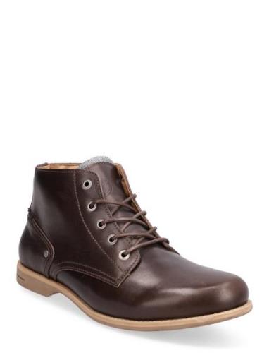 Crasher Leather Shoe Nyörisaappaat Brown Sneaky Steve