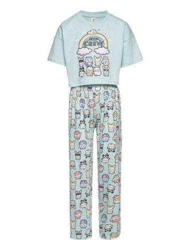 Pajama Boxy T Shirt Cute Swe Pyjamasetti Pyjama Blue Lindex