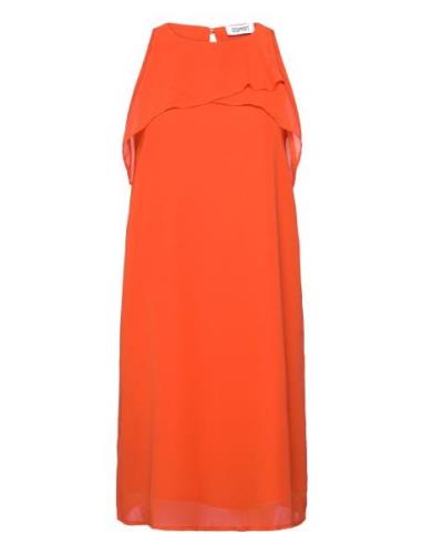 Dresses Light Woven Lyhyt Mekko Orange Esprit Casual