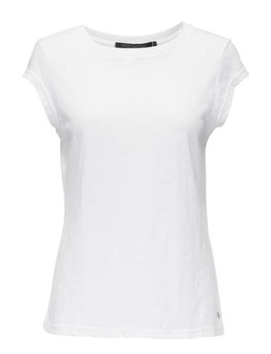 Cc Heart Basic T-Shirt Tops T-shirts & Tops Short-sleeved White Coster...