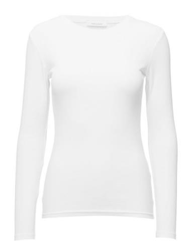 Alexa Ls 7542 Tops T-shirts & Tops Long-sleeved White Samsøe Samsøe