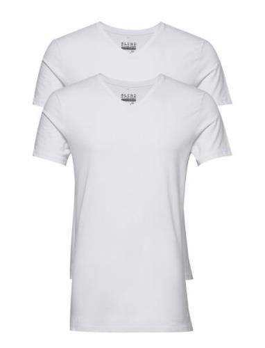 Bhdinton V-Neck Tee 2-Pack Tops T-shirts Short-sleeved White Blend
