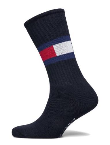 Th Flag 1P Underwear Socks Regular Socks Navy Tommy Hilfiger
