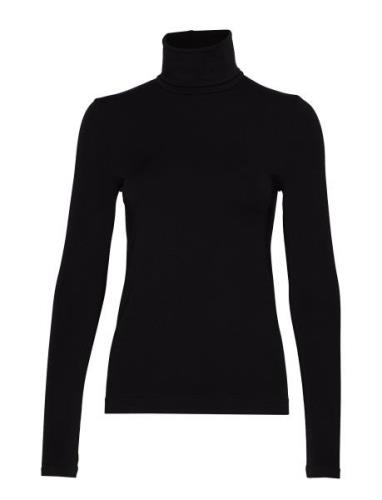 Aurora Top Long Sleeves Tops Knitwear Turtleneck Black Wolford