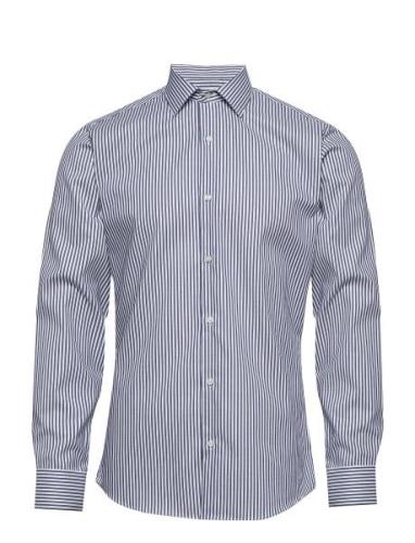 Seven Seas Fine Twill Cadet | Slim Tops Shirts Business Blue Seven Sea...