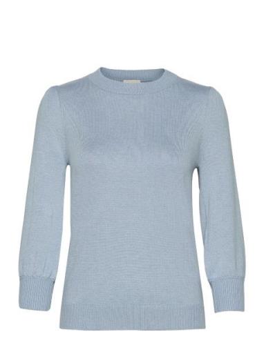 Mersin Strik Pullover Tops Knitwear Jumpers Blue Minus